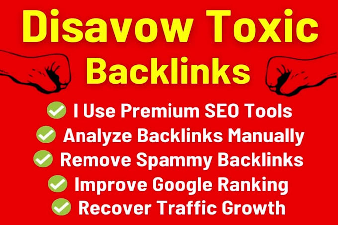 Gig Preview - Disavow bad toxic backlinks, and remove bad articles remove hard experian inqury