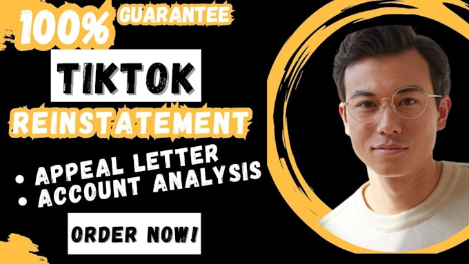 Bestseller - write an appeal for tiktok shop suspension reactivation and reinstatement