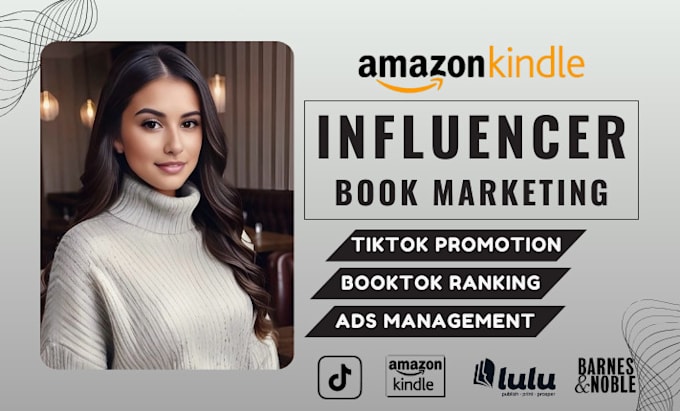 Gig Preview - Do influencer book and ebook promotion tiktok, booktok, kindle book marketing