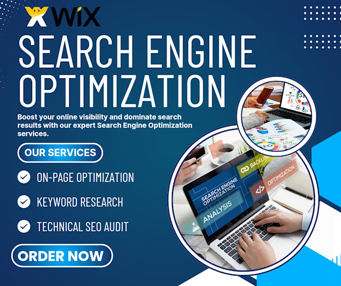 Gig Preview - Optimize wix website onpage technical SEO optimization for better ranking