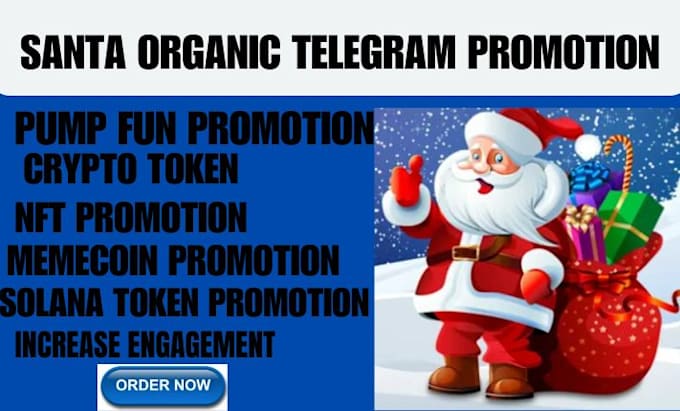 Gig Preview - Promote crypto, santa pump, meme coin, web3,  referral link ,telegram promotion