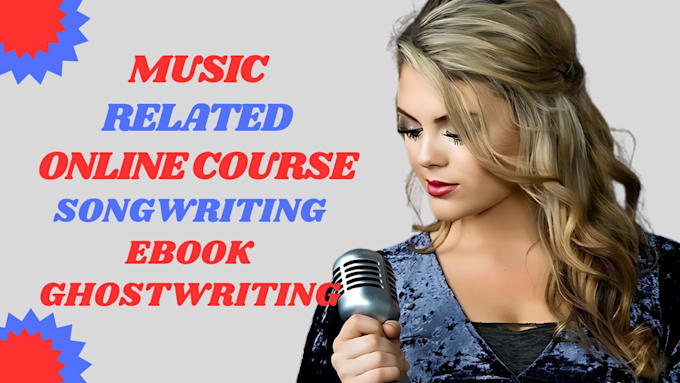 Gig Preview - Ghostwrite music relating ebook online course content creation user guide book