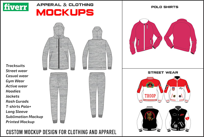 Gig Preview - Make professional clothing apparel mockup for you brand