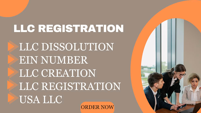 Gig Preview - Do llc  registration, creation and ein number for non USA residents