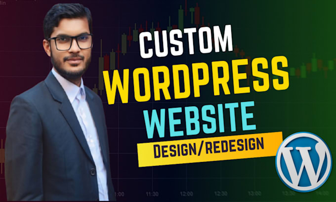 Gig Preview - Custom wordpress web design,responsive,SEO optimized sites