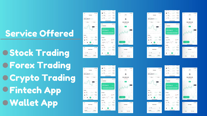 Gig Preview - Develop stock trading app, forex trading app, crypto trading app