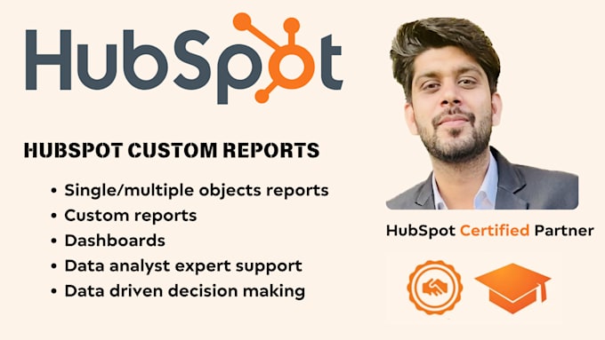 Gig Preview - Setup hubspot custom reports and dashboards for your business