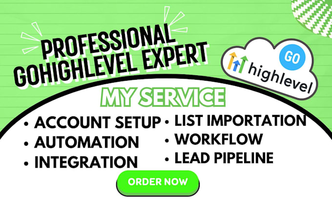 Gig Preview - Dogohighlevel lead pipeline facebook lead ads ghl deal status contact automation