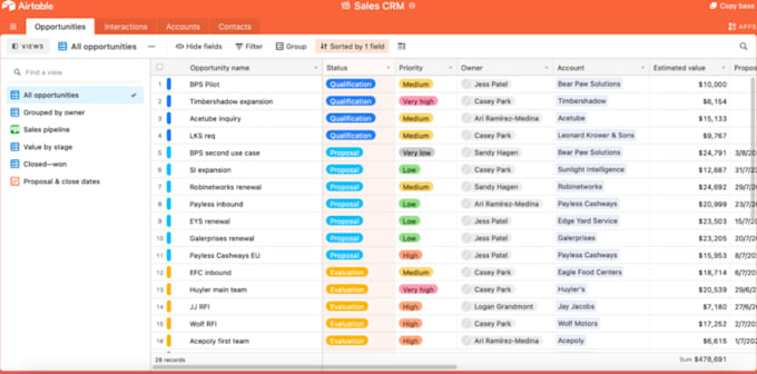 Gig Preview - Setup airtable database, create glide app, softr, client portal, smartsuite