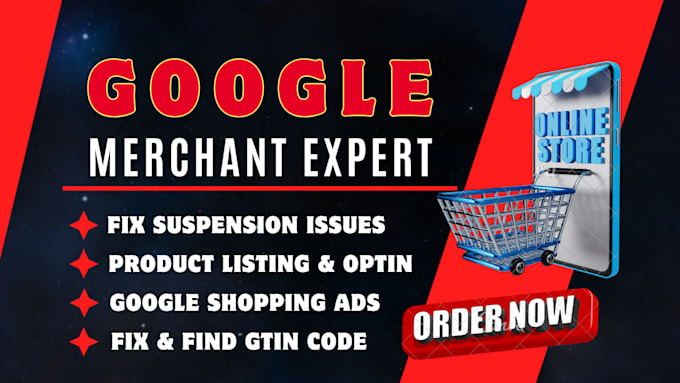 Gig Preview - Fix google merchant center suspension misrepresentation shopping ads gtin code