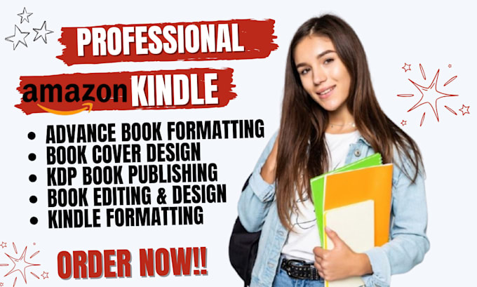 Gig Preview - Do amazon KDP book formatting paperback formatting kindle formatting