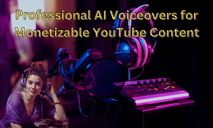 Gig Preview - Do professional ai voiceover for monetizable youtube content