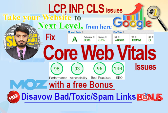 Gig Preview - Fix core web vitals lcp, cls, fid and optimize your wordpress site