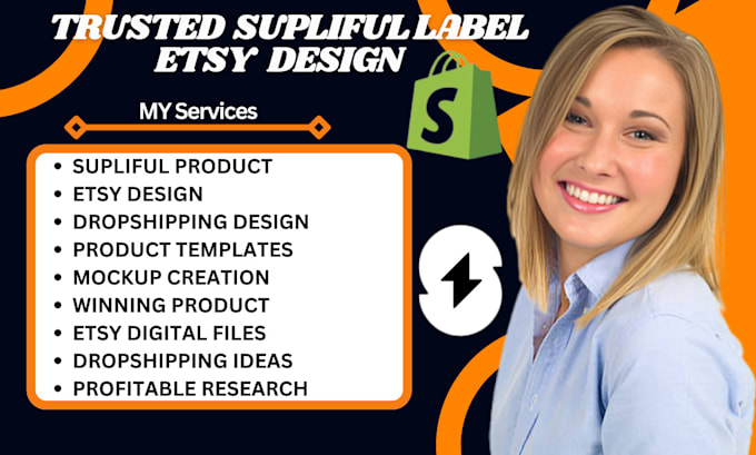 Gig Preview - Do supliful product  etsy digitel product design  dropshipping product research