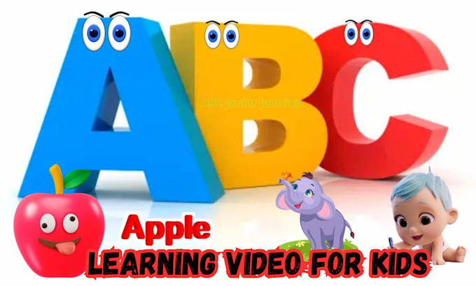 Gig Preview - Do best animated kids rhymes and learning video for you