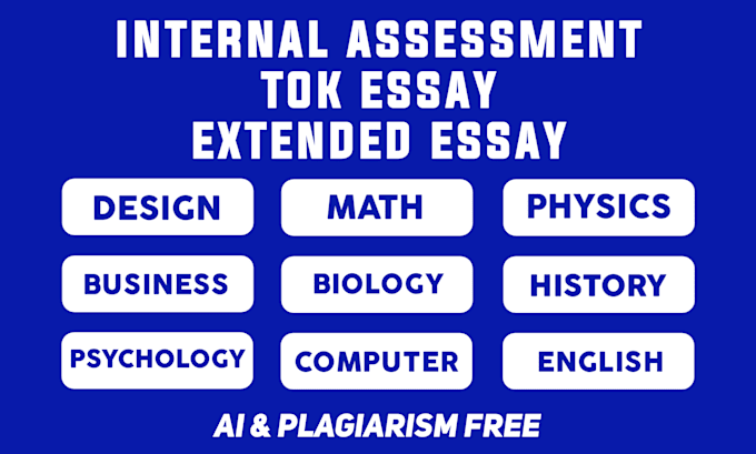 Gig Preview - Check and write extended essay, ia ee hl sl io ib