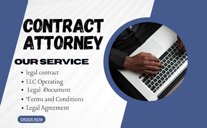 Gig Preview - Write legal agreements, llc operating agreement contract and service document