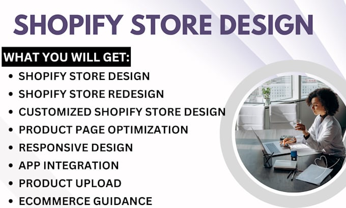 Gig Preview - Design redesign shopify store build ecommerce website