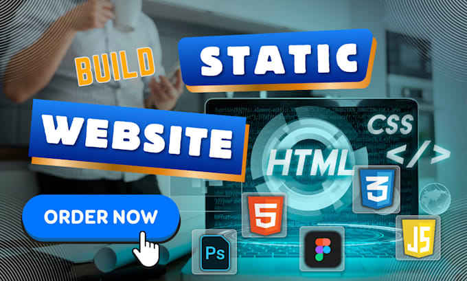 Gig Preview - Build a responsive static website using HTML, CSS and javascript