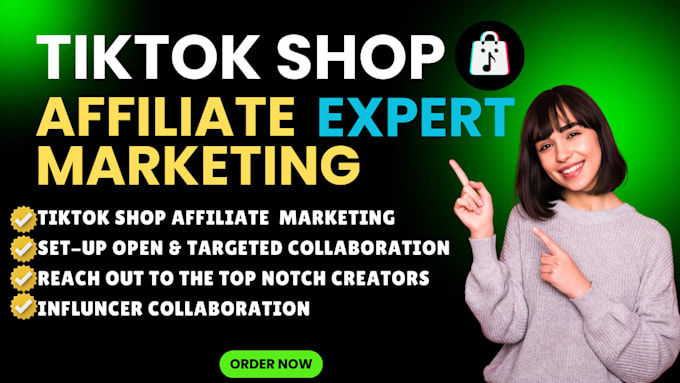 Gig Preview - Assist you in tiktok shop affiliate marketing