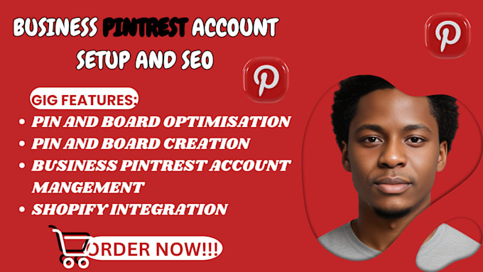 Gig Preview - Be your pinterest marketing manager SEO expert, with pins and boards