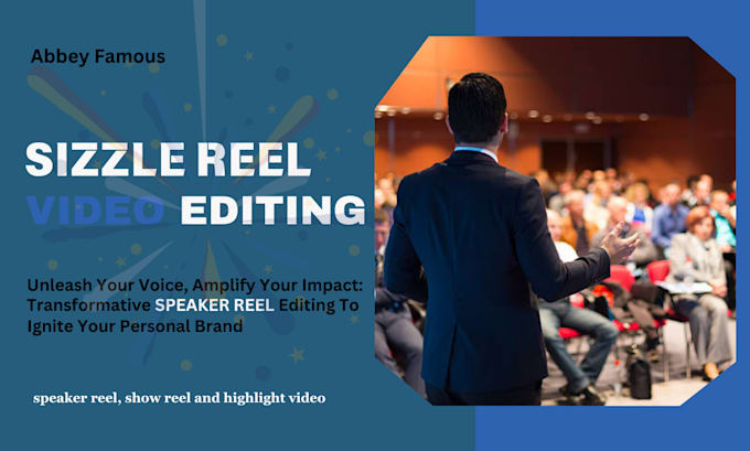 Gig Preview - Create a speaker demo reel, sizzle reel, showreel highlight reel