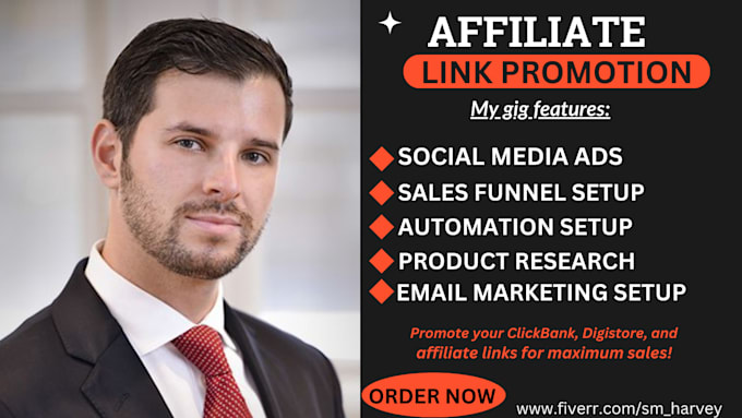 Bestseller - do clickbank affiliate link promotion, affiliate marketing  link promotion