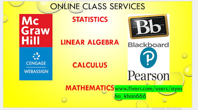 Gig Preview - Teach you statistics, calculus, math and linear algebra class