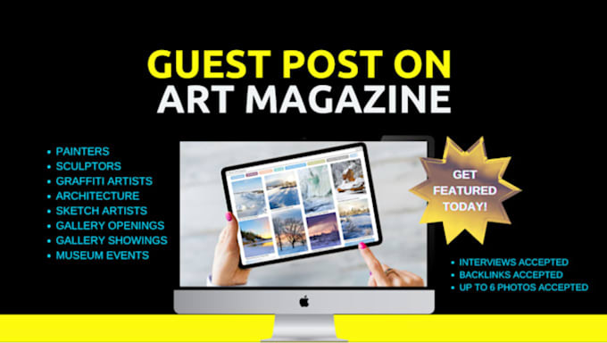 Gig Preview - Publish guest post on art magazine online