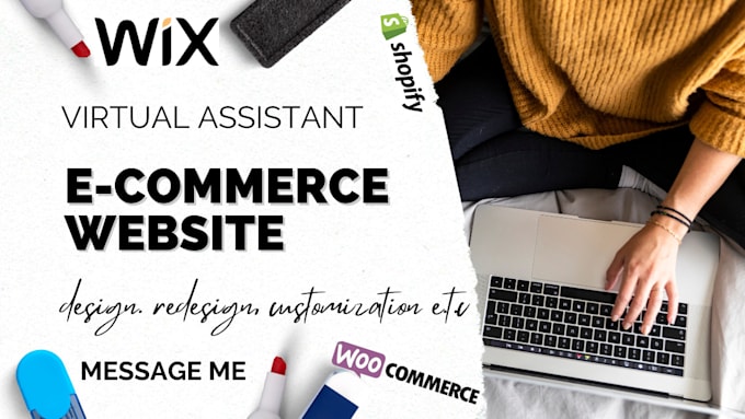 Gig Preview - Be your wix virtual assistant website store manage wix commerce redesign shopify