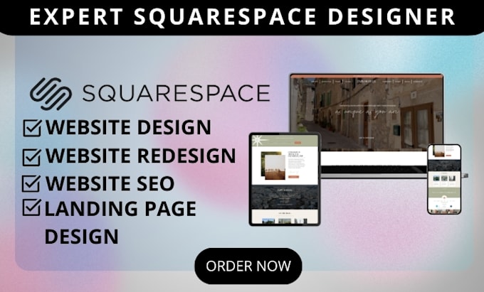 Gig Preview - Do squarespace website design redesign squarespace ecommerce seo looka