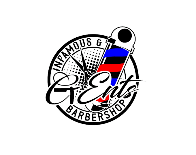 Gig Preview - Do abstract barbershop logo design with unlimited revision