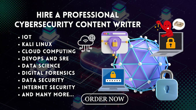 Gig Preview - Write cybersecurity kali linux data science digital forensic ebook online course