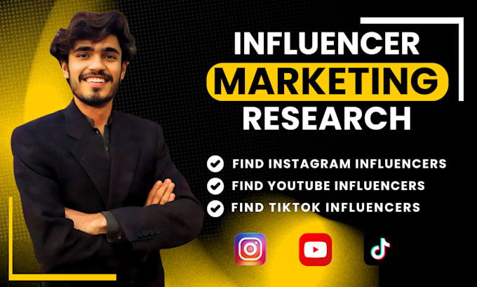 Gig Preview - Find and research best instagram influencer, influencer list for your niche