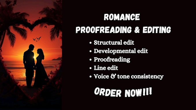 Gig Preview - Proofread and edit any fiction novel of your choosing