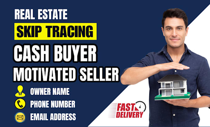 Bestseller - do real estate motivated seller leads and active cash buyer with skip tracing