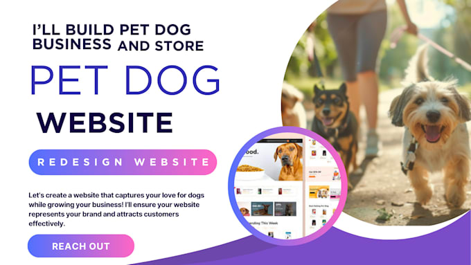 Gig Preview - Do SEO dog website poop scooper website pet care dog walker breeder dogecommerce