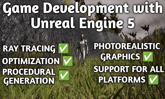 Gig Preview - Develop premium quality video games with unreal engine 5