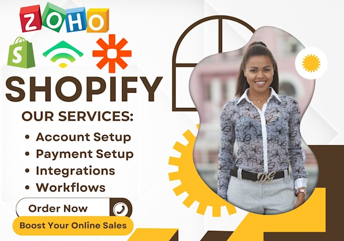 Gig Preview - Integrate klaviyo form zoho crm zapier workflow shopify payment to shopify store