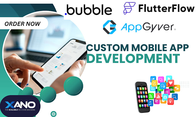 Gig Preview - Build mobile and web app with flutterflow, bubble io, xano, thunkable, appgyver