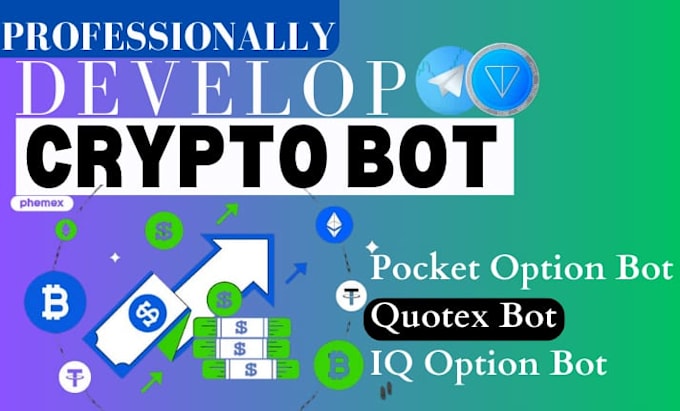 Gig Preview - Crypto trading bot, ai crypto trading bot, crypto trading bot, crypto bot