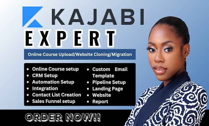 Gig Preview - Migrate, clone your online course, website to kajabi thinkific teachable