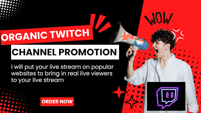 Gig Preview - Do organic twitch promotion, twitch viewers,  twitch channel promotion