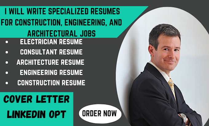 Gig Preview - Write specialized resumes for construction, engineering, and architectural jobs