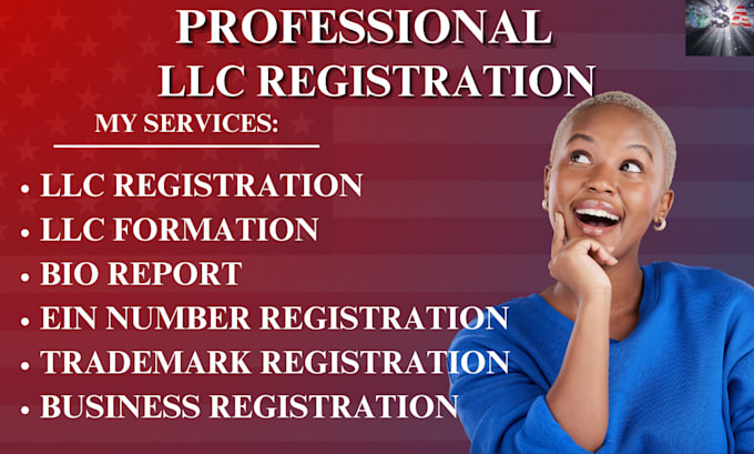 Gig Preview - Do US llc registration, llc formation, bio report and ein number registration