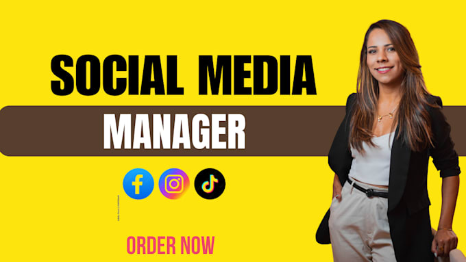 Gig Preview - Be your social media manager strategist, instagram, fb ads and content creator