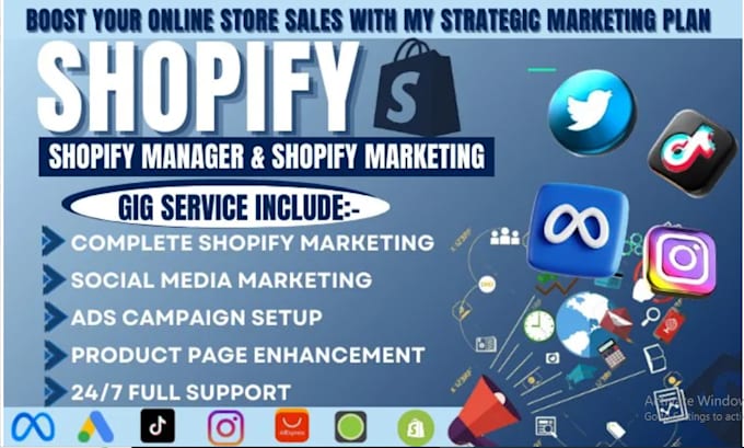 Gig Preview - Do shopify marketing promotion and increase sales, traffic