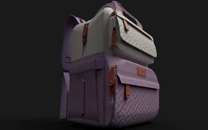 Gig Preview - Do 3d bag animation 3d backpacks, handbags, tote bag, wallet