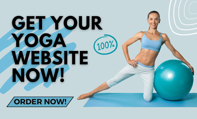 Gig Preview - Design a website for personal trainer, fitness trainer, coach, yoga, gym website