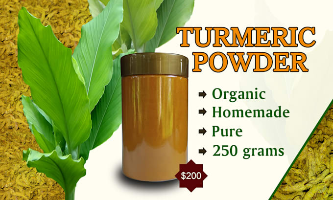 Gig Preview - Ship pure organic handmade turmeric powder 250g